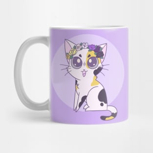 Subtle Nonbinary Pride Cat Mug